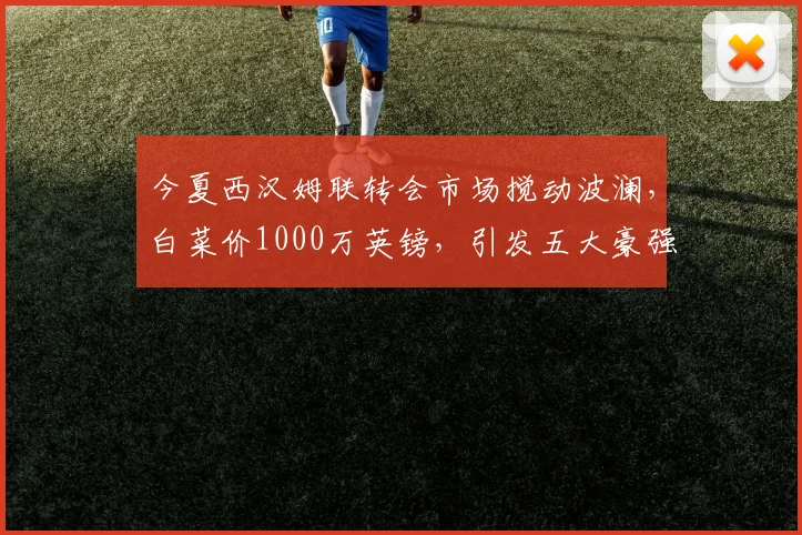 今夏西汉姆联转会市场搅动波澜，白菜价1000万英镑，引发五大豪强争抢_防守_比萨_英超