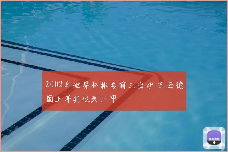 2002年世界杯排名前三出炉 巴西德国土耳其位列三甲